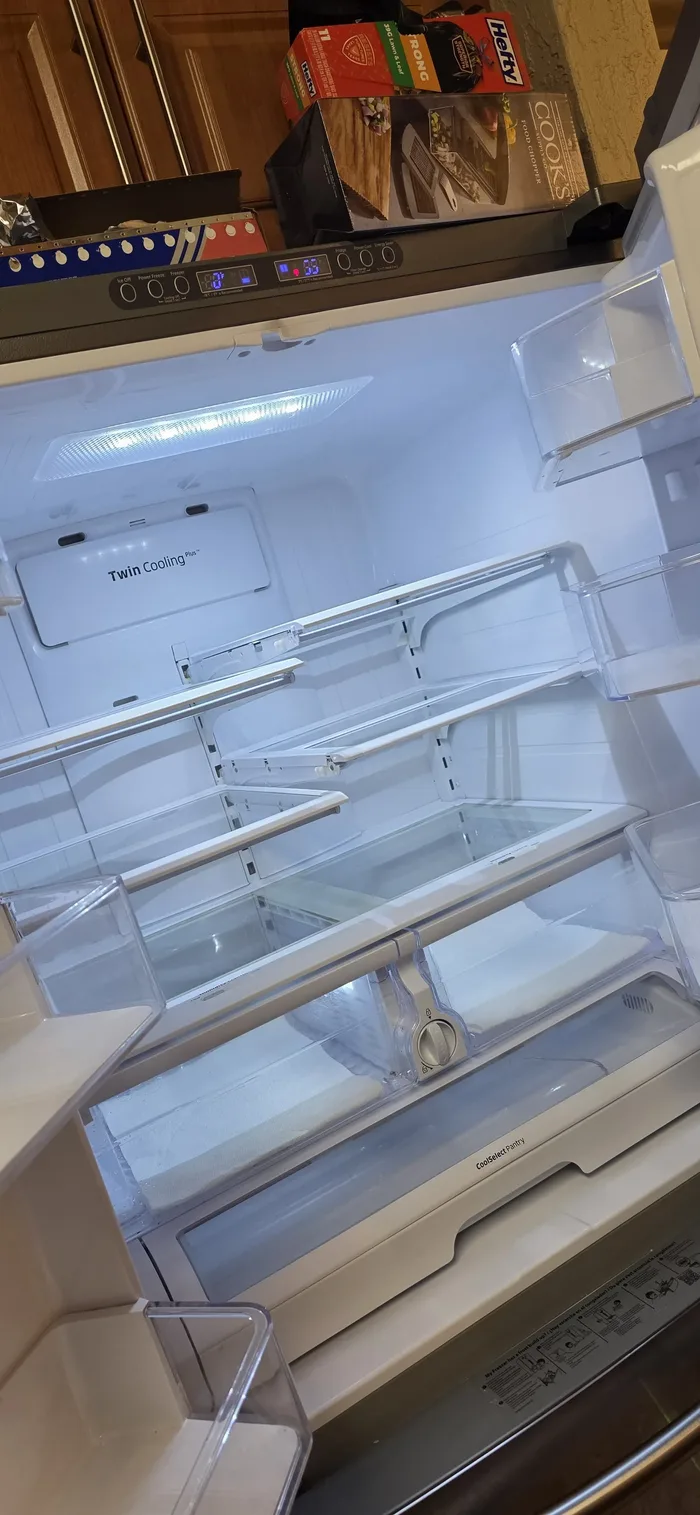 Refrigerator after cleaning