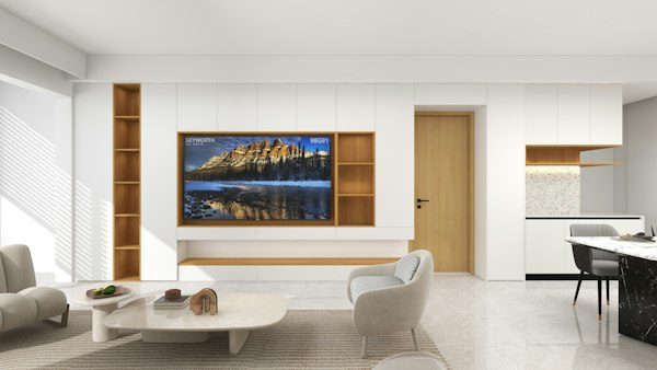 Tidy living room